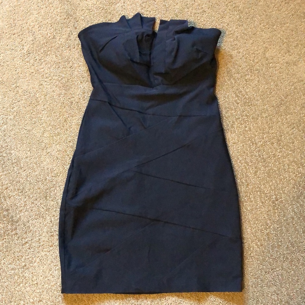 Little Black Strapless Cocktail Dress